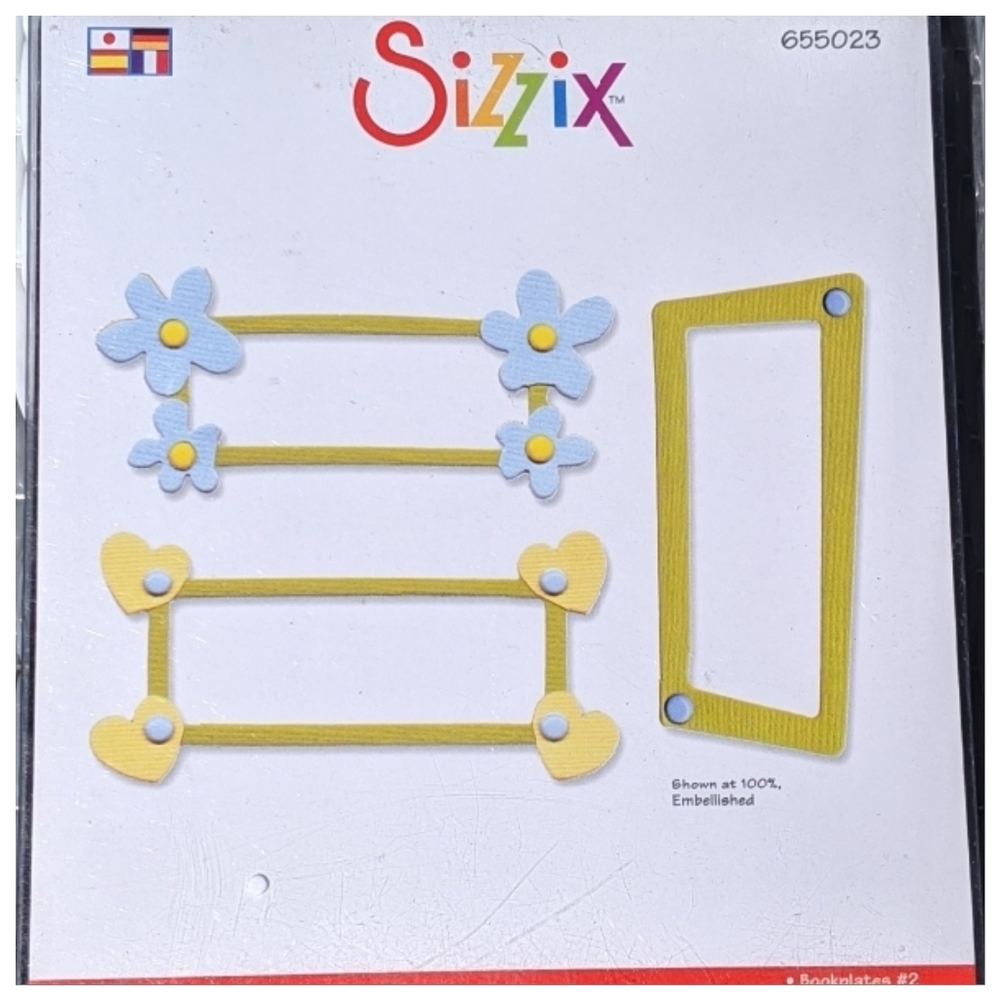 Sizzix originals bookplate die